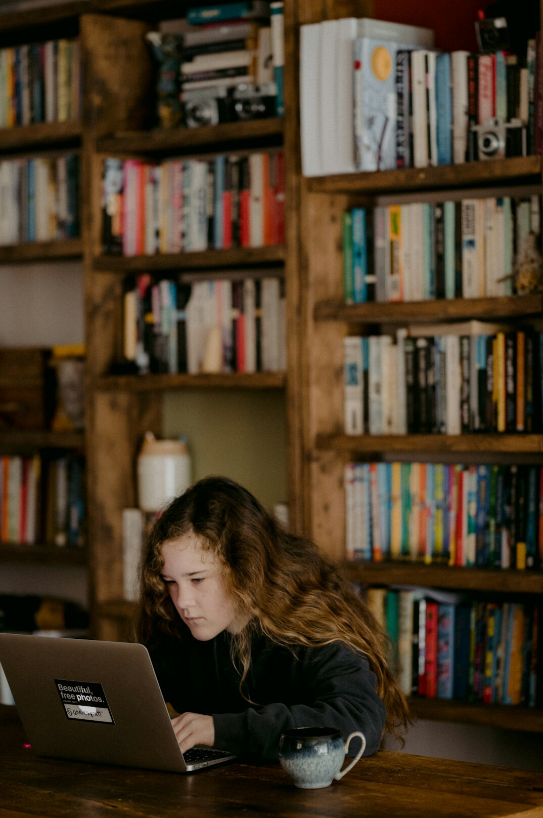 person learning to code at home