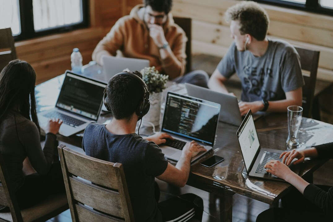 team of developers collaborating